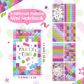 PerKoop Pink Building Block Mini Spiral Notepads 24 Pieces Kids Party Favor by Deal US