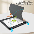 CoBak PU Leather Tablet Case 10.2in 2022/2024 Auto Sleep Wake Pen Holder Orange by Deal US