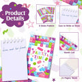 PerKoop Pink Building Block Mini Spiral Notepads 24 Pieces Kids Party Favor by Deal US