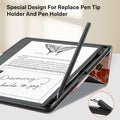 CoBak PU Leather Tablet Case 10.2in 2022/2024 Auto Sleep Wake Pen Holder Orange by Deal US