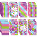 PerKoop Pink Building Block Mini Spiral Notepads 24 Pieces Kids Party Favor by Deal US