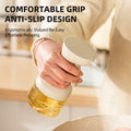 MDZF SWEET HOME Oil Sprayer 280ml Glass Olive Oil Dispenser White by Deal US