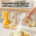 MDZF SWEET HOME Oil Sprayer 280ml Glass Olive Oil Dispenser White by Deal US