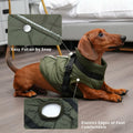 JoyDaog Dog Jacket Harness Fleece Lined Warm Winter Vest LightOrange Size M by Deal US