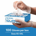ProHeal Vinyl Disposable Gloves Clear Powder & Latex Free 100 Count Size S by Deal US