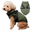 JoyDaog Dog Jacket Harness Fleece Lined Warm Winter Vest LightOrange Size M by Deal US