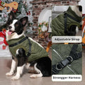 JoyDaog Dog Jacket Harness Fleece Lined Warm Winter Vest LightOrange Size M by Deal US