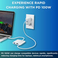 eartham USB C to HDMI Adapter 3-in-1 Hub 4K 30Hz 100W PD USB 3.0 Silver by Deal US