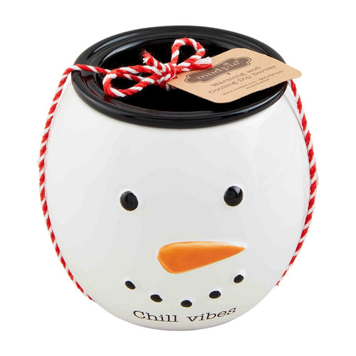 Mud Pie Snowman Chiller Tidbit; 4 1/2" x 6 1/2" dia by Deal US