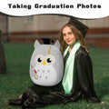OurHonor Graduation Plush Owl Stuffed Animal Gray Soft Pillow Toy 7in by Deal US