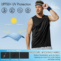 Haimont Mens Sleeveless Workout Gym Tank Shirt UV Muscle Black Size M by Deal US