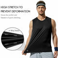 Haimont Mens Sleeveless Workout Gym Tank Shirt UV Muscle Black Size M by Deal US
