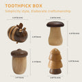 Cute Mushroom Toothpick Holder with 390 Toothpicks Cactus Dispenser Decor by Deal US