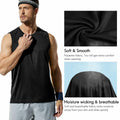 Haimont Mens Sleeveless Workout Gym Tank Shirt UV Muscle Black Size M by Deal US