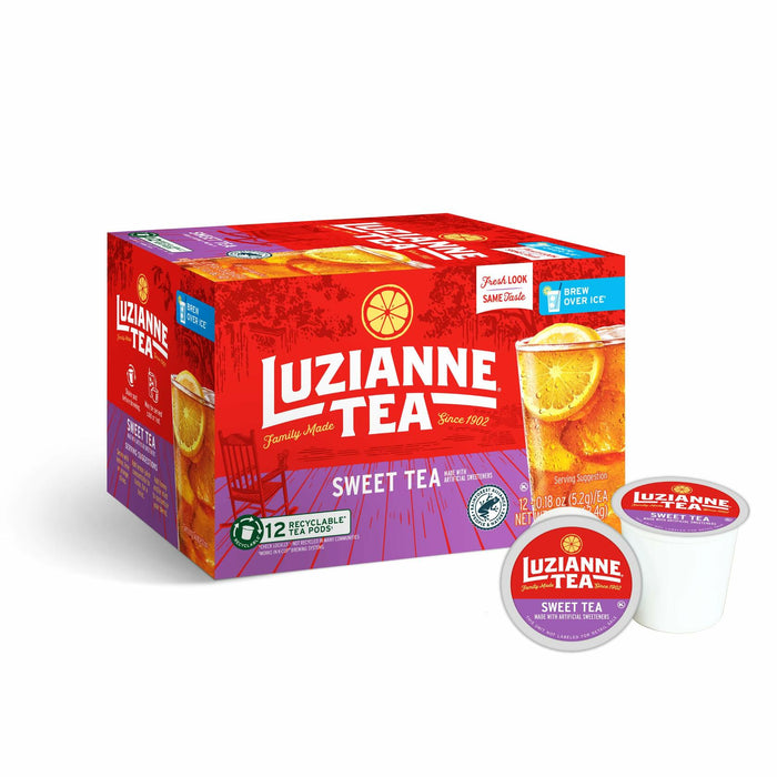 BestBy11/25 Luzianne Sweet Iced Tea Single Serve Pods 12ct Box by Deal US