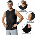 Haimont Mens Sleeveless Workout Gym Tank Shirt UV Muscle Black Size M by Deal US