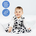 GUNTAIL Baby Sleep Sack 2-Way Zipper Rayon Cotton Cow Print Size X-Large by Deal US