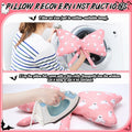 Weysat Pink Halloween Ghost Bow Pillow 13x24 Inch Large Cotton Cushion by Deal US