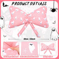 Weysat Pink Halloween Ghost Bow Pillow 13x24 Inch Large Cotton Cushion by Deal US