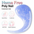 NXJ INFILILA Glitter Poly Nail Gel Baby Blue Thick Glossy Builder P07 15ML by Deal US