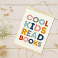 TAEDIN Kids Book Poster Hanger Frame Wooden Colorful 12x16 Space Theme by Deal US