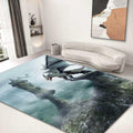 Large Area Rug Carpet Washable 5'x6' Indoor Polar Bear Home Decor by Deal US