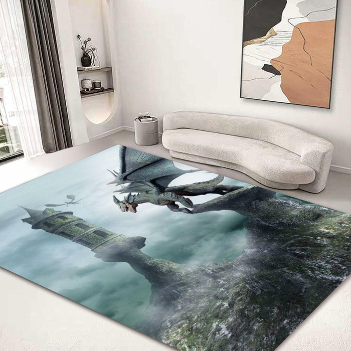 Large Area Rug Carpet Washable 5'x6' Indoor Polar Bear Home Decor by Deal US