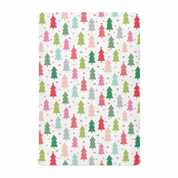 SDMKA Colorful Christmas Trees Microfiber Fitted Crib Sheet 28x52 Inch A01 by Deal US