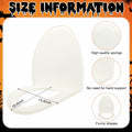 Yahenda Halloween Toilet Cosplay Costume Pullover Sponge Seat Cover White by Deal US
