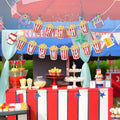 JIVELER Popcorn Happy Birthday Banner Movie Night Theme Multi-color Garland by Deal US