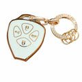 TAPAYICA Toyota Key Fob Cover 4 Buttons White-Gold TPU Shell with Keychain by Deal US