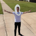 Yahenda Halloween Toilet Cosplay Costume Pullover Sponge Seat Cover White by Deal US