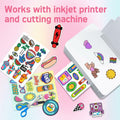 Hartwii Glossy Vinyl Sticker Paper 8.5x11in Letter Size 50 Sheets by Deal US