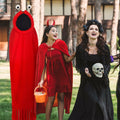 Breathffy Halloween Costume Set Red Cloak & Big-Eyed Headband Unisex by Deal US