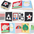Spiggly High Contrast Baby Toys & Books Black White 0-6 Months Infant by Deal US