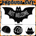 Drydiet Halloween Unwelcome Bat Door Mat 20x40 Large Black Coco Coir by Deal US