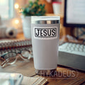 HYKADEUS Jesus The Way Truth Life Christian Bible Verse Stickers 3x1.5 Inch 3Pcs by Deal US