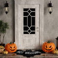 Drydiet Halloween Unwelcome Bat Door Mat 20x40 Large Black Coco Coir by Deal US