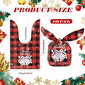 YimeBand 100Pcs Christmas Goodies Gift Bags 6 Styles Small Plastic by Deal US