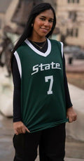 Genuine Collective Michigan State Spartans Women's Basketball Green Large by Deal US