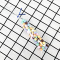XLSFPY 100 Clear Treat Bags 2x10in with 4in Twist Ties 1.4 mil Thick by Deal US