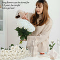 EIGHTOWN DIY Artificial Flowers Indoor 25 Pieces Pink Soap Material by Deal US