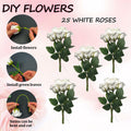EIGHTOWN DIY Artificial Flowers Indoor 25 Pieces Pink Soap Material by Deal US