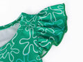 Akokvlar Girls Halloween Disgust Cartoon Dress Green Size 8-9 Years by Deal US