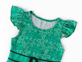 Akokvlar Girls Halloween Disgust Cartoon Dress Green Size 8-9 Years by Deal US