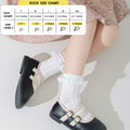 Zumou Toddler Lace Socks Ruffle Eyelet Princess 6 Pairs Size 6-8 Years by Deal US