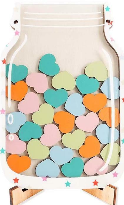 Goodangie00 Magnetic Reward Jar Classroom Board Kids Potty Training Wood Love by Deal US