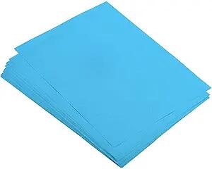 MEIOPUOYEAM Lake Blue Cardstock 8.5x11 Inch 25 Sheets Paper by Deal US