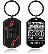 Miss Chipmunk Football Bible Verse Keychain Men Black Medium by Deal US