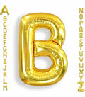 WRWMSLGO Letter Balloons 40in Alphabet A-Z Gold Foil Mylar Party Decor B by Deal US